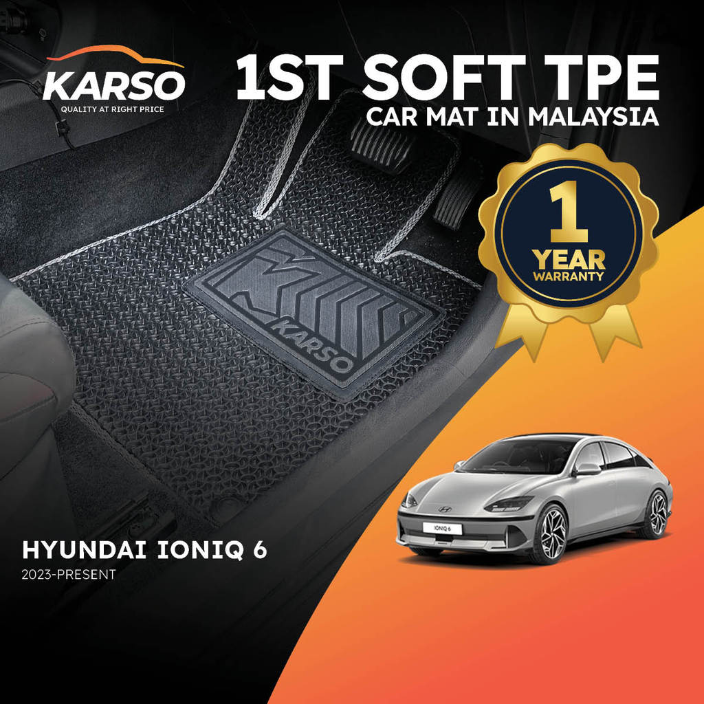 Karso Karpet Kereta พรมรถยนต์ Hyundai Ioniq 6 (2023-ปัจจุบัน)