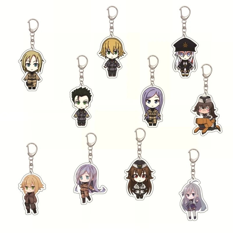 พวงกุญแจอนิเมะ 86 Eighty Six อะคริลิค Mica Shinei Nouzen Vladilena Milizé Lena Chibi รุ่นแขวนกระเป๋า