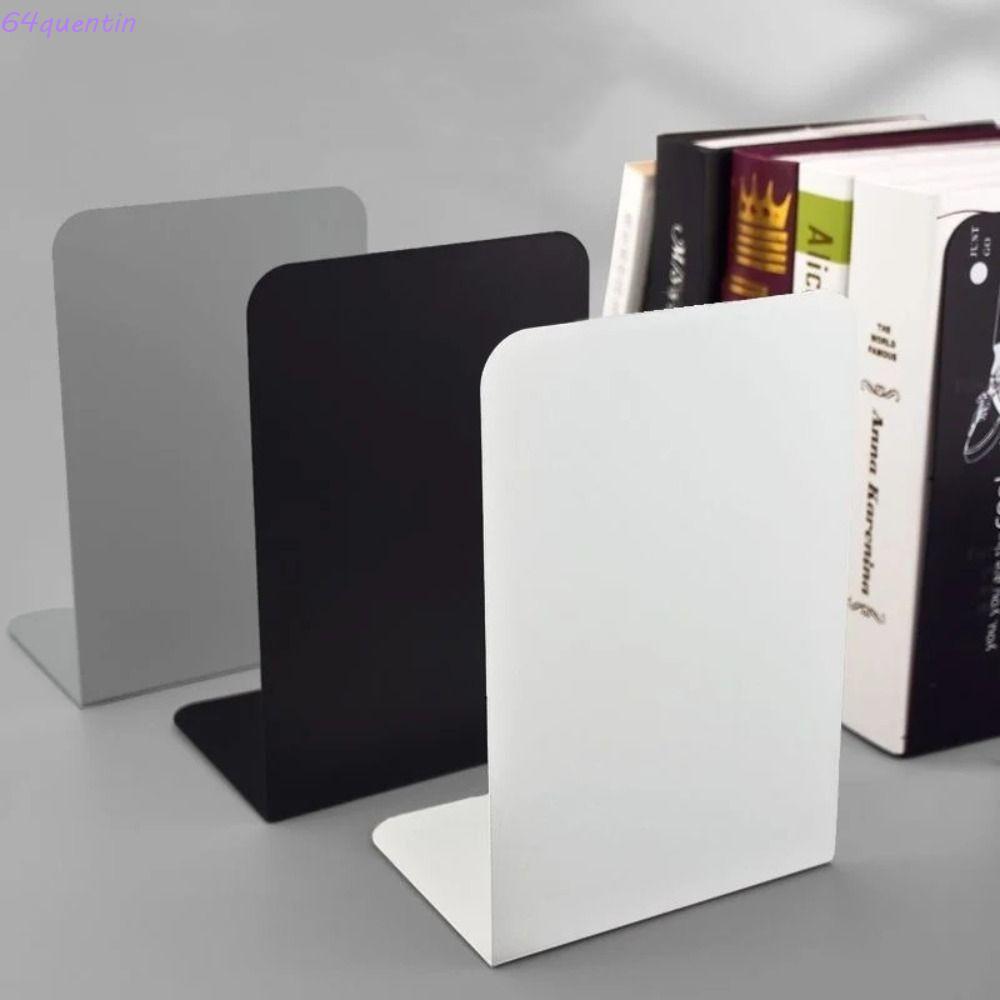 QUENTIN โต๊ะ Bookends, ขาตั้งหนังสือที่ทนทานรูปตัว L, ที่ใส่หนังสือแสดง Simple INS ชั้นวางหนังสือสํานักงานโรงเรียน