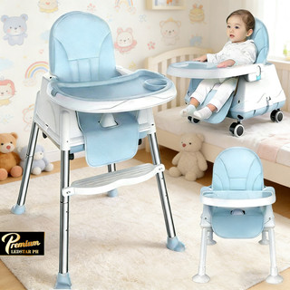 Multifunctional High Chair for Baby Chair Safety Belt Dining Booster Kids Chair Wheel