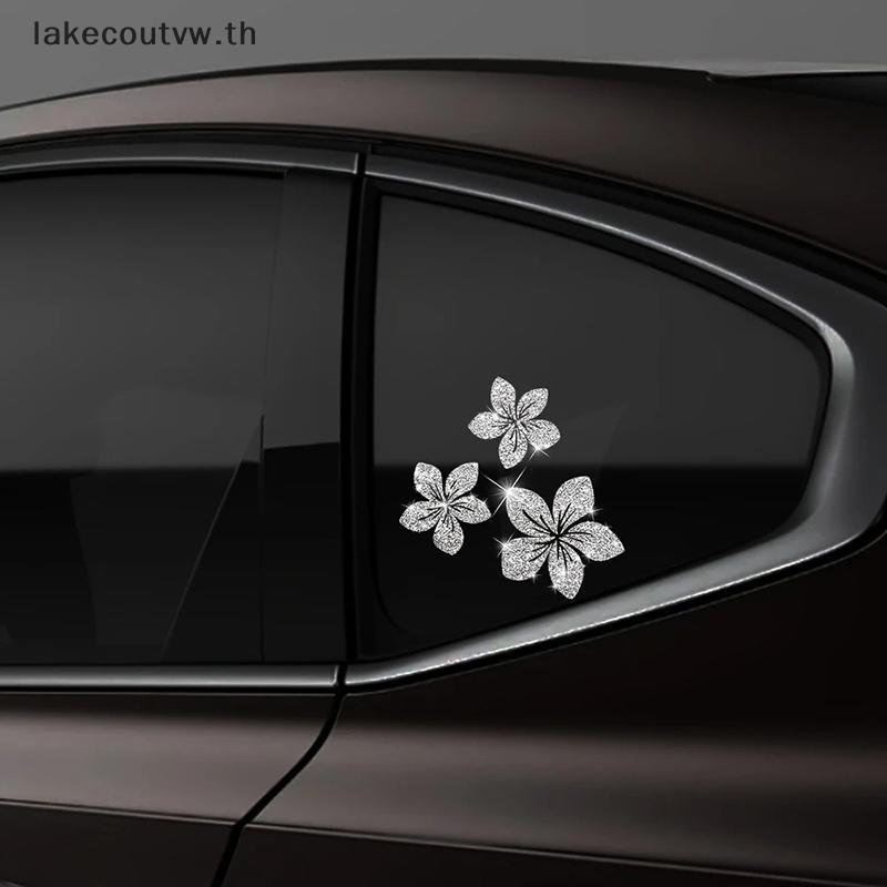 LK ดอกไม้ Glitter ตกแต่งรถ Stiers กันน้ํา DlY Auto ด้านหลังกระจกการใช้ถังหมวกหน้าต่างรถจักรยานยนต์ไว