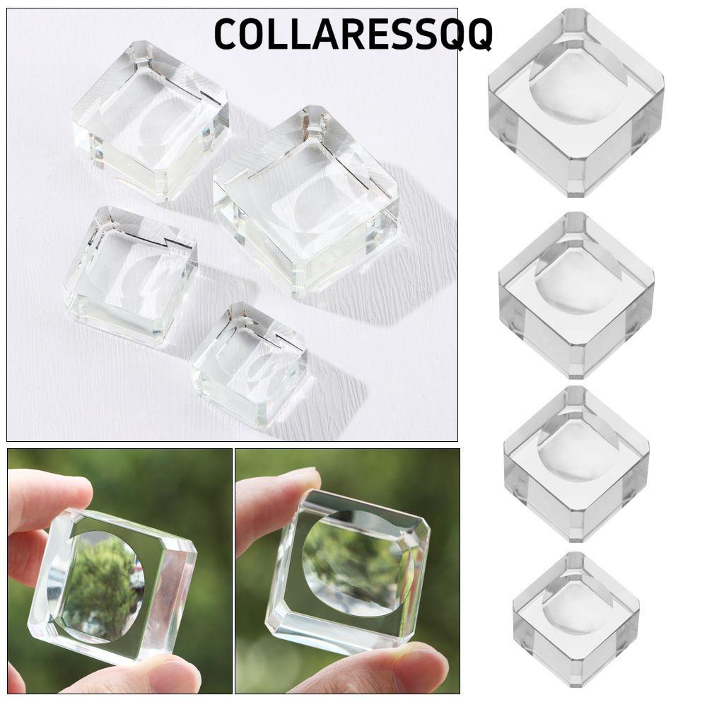 COLLARESSQQ Crystal Sphere Base ตกแต่งบ้านโปร่งใสสําหรับ Ball Glass Holder