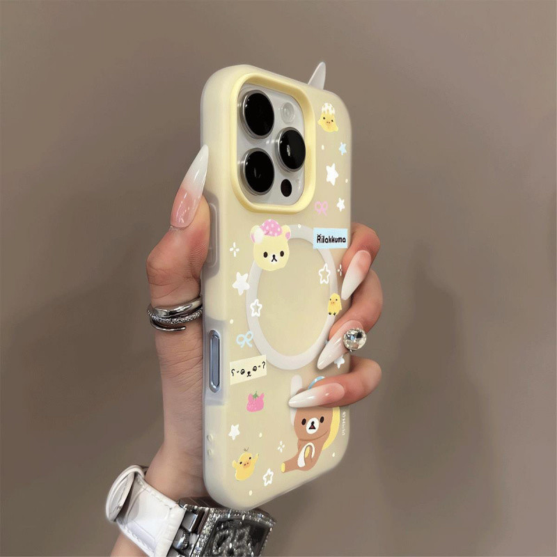 เคสเยลลี่แม่เหล็กสําหรับ iPhone 15 Pro Max | เคสกันกระแทก 2-ใน-1 น่ารัก