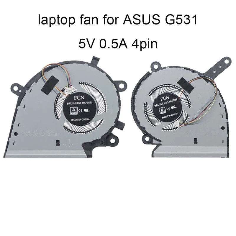 5V แล็ปท็อป CPU GPU พัดลมระบายความร้อนสําหรับ ASUS ROG G531 G531GT G531GV G531GU G531GW 13NR01L0T02111 13NR01L0T01011 13NR0110902111