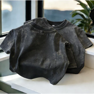 [จัดส่งภายใน 24 ชั่วโมง] เสื้อยืดเด็ก / ผ้าฝ้าย 100% / ทันสมัย ​​/ ขนาดสำหรับเด็กอายุ 1-12 ปี