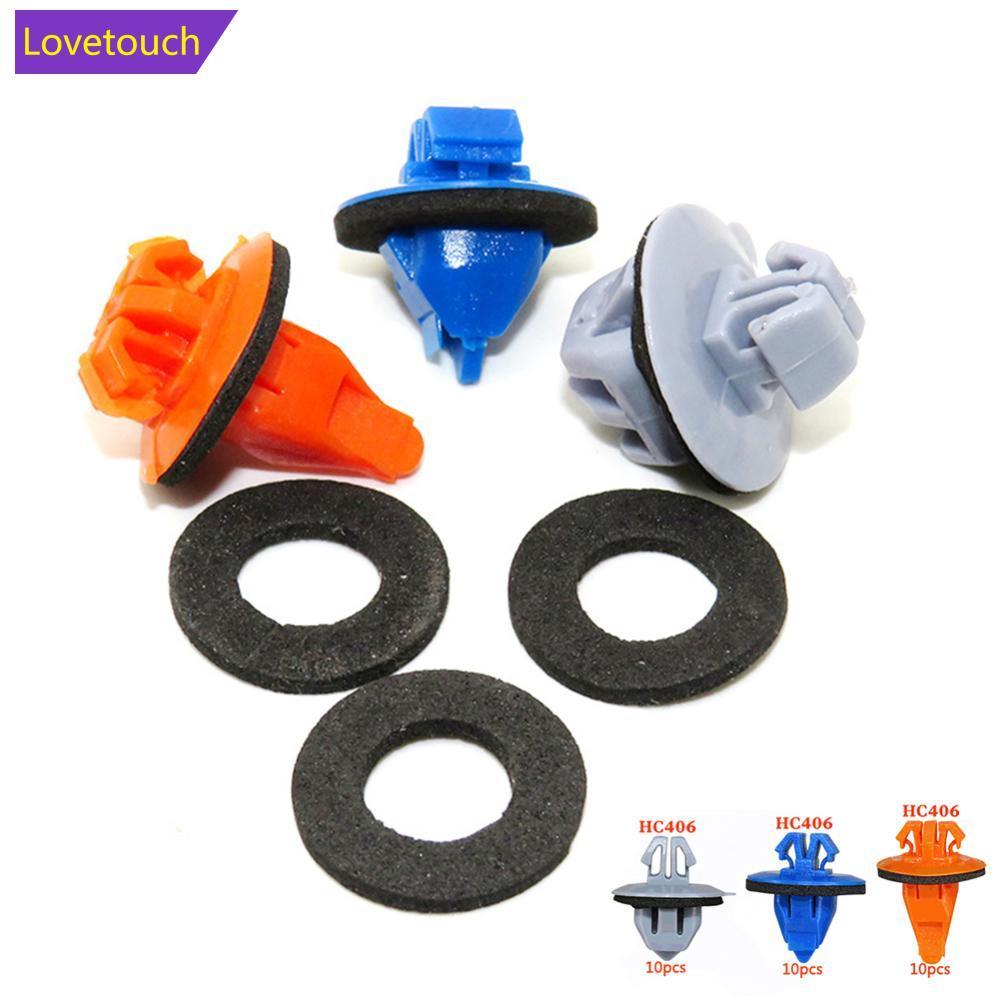 LOVETOUCH 30 ชิ้นประตูด้านหน้า Trim Body Moulding ซ่อมแผงคลิปชุด 75392-60031 สําหรับ Toyota Prado 12