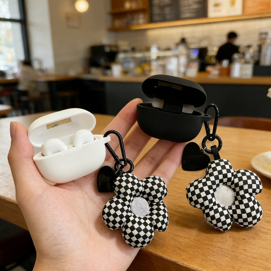 ดอกไม้ keychian สําหรับ Jabra Elite 8 Active Gen 2 / Elite10 เคสซิลิโคนหูฟังสําหรับ Jabra Elite10 ฝา