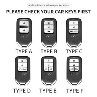 Honda CRV City Hatchback Civic FC BRV Accord HRV Jazz Keyless Smart Entry/Push Start ใหม่ฝาครอบกุญแจรีโมทอุปกรณ์เสริมในรถยนต์