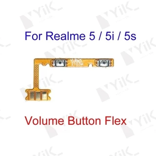 สําหรับ OPPO Realme 5 5I 5S ปุ่มด้านข้างปุ่ม Flex Cable Keys ปุ่มปิดระดับเสียงขึ้นและลงปุ่มด้านข้างเปลี่ยนส่วน