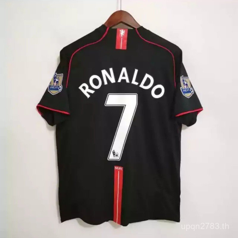 2007-2008 MU Away Football Jersey Retro Football Shirt Man Football Tops YC01-*&&&