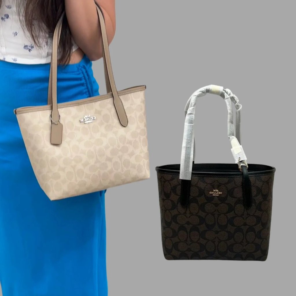 Coach กระเป๋าสไตล์ใหม่หญิง Coach Mini CU759city แบบพกพากระเป๋าสะพายไหล่ใต้วงแขน CV976 ขนาดใหญ่ Casua