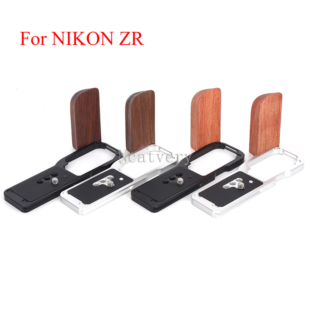 เหมาะสําหรับด้ามจับ Nikon ZR, ที่จับไม้เนื้อแข็ง ZR, บอร์ดปลดเร็วแบบ Nikon ZR L, ด้ามจับกล้องกระดาน 