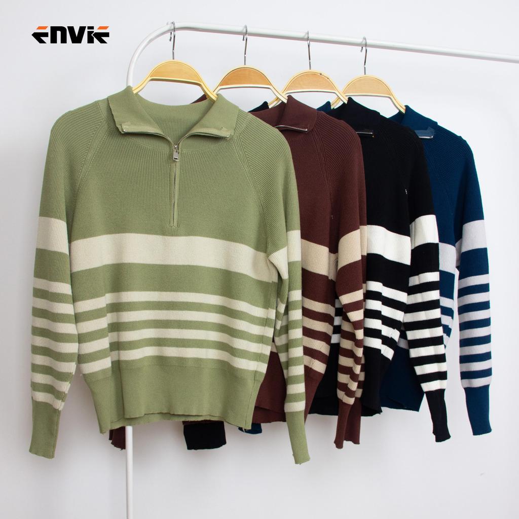 ENVIE NITTY เสื้อไหมพรมแขนยาวมีซิป