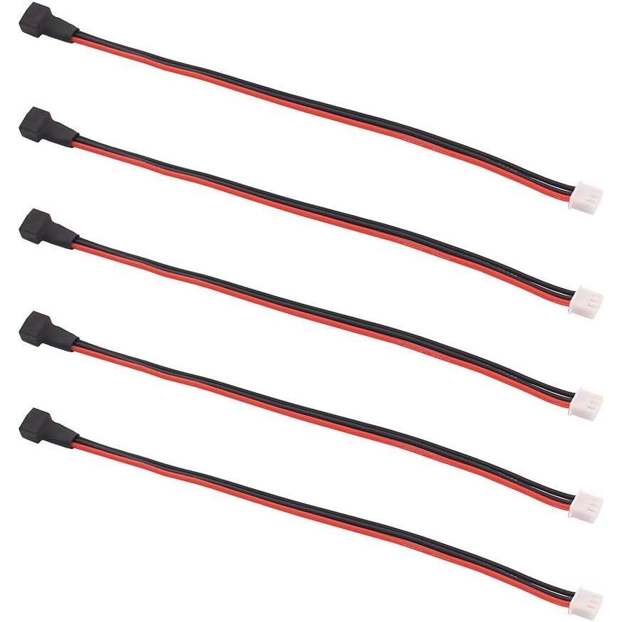 5pcs JST-XH 2S 8 "/200 มม.22awg Lipo Balance สายไฟซิลิโคนสายตะกั่วสําหรับ RC แบตเตอรี่ Charger (C132