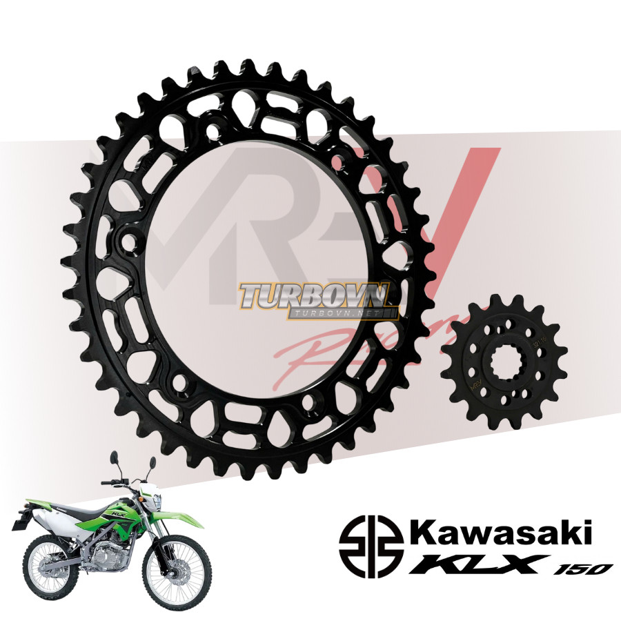 MREV เฟืองโซ่สําหรับ Kawasaki KLX 150L, KLX 150BF / D-Tracker 150