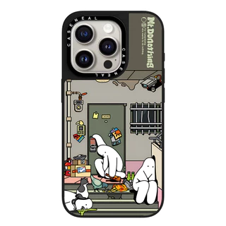 CASENEAL Graffiti การ์ตูนสร้างสรรค์ภาพประกอบกระจกหน้าเคสโทรศัพท์สําหรับ iPhone 17 Pro Max 16 ProMax 15Pro 14 Plus 13 12 11 โทรศัพท์กันกระแทกขอบนุ่มฮาร์ดป้องกันกรณี