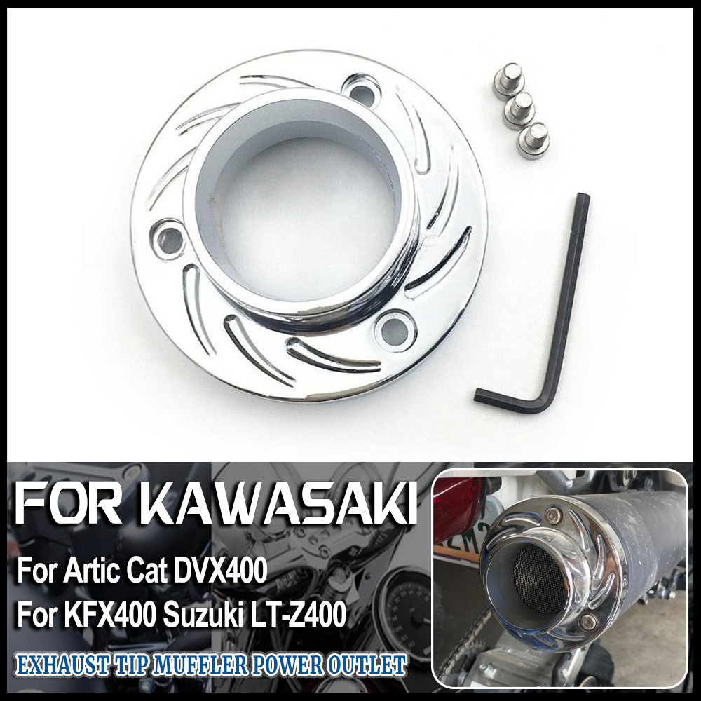 ปลายท่อไอเสียรถจักรยานยนต์ท่อไอเสียสําหรับ Artic Cat DVX400 Kawasaki KFX400 Suzuki LTZ400 Lt-Z400