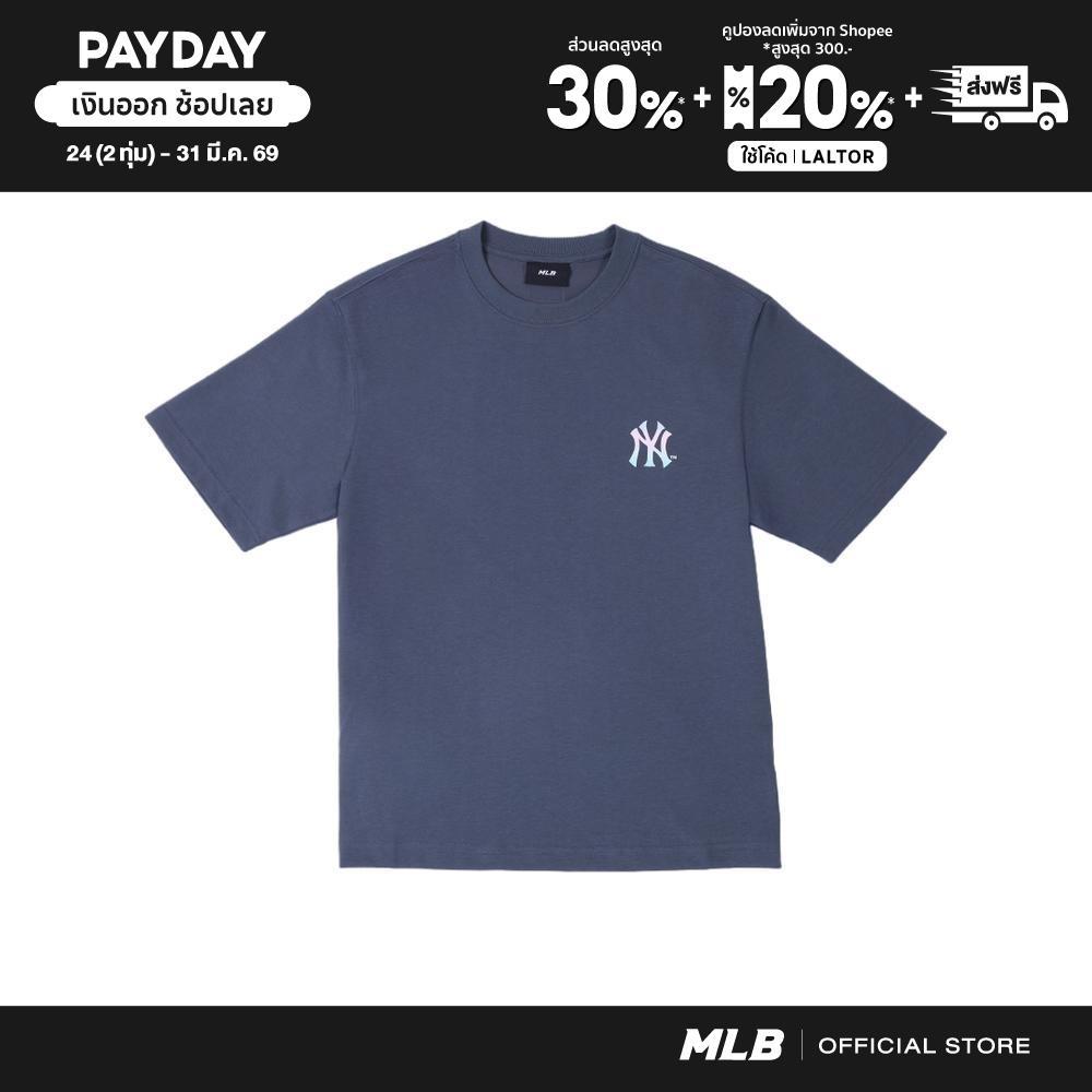 MLB เสื้อยืด ยูนิเซ็กซ์ Basic Street Graphic Over Fit T-Shirts รุ่น 3ATSB6553 50GRD สีเทาเข้ม