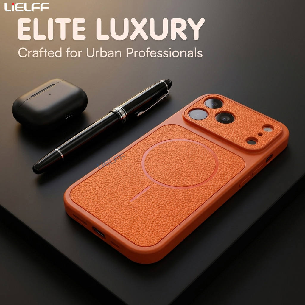 LiELFF หนังแม่เหล็กเคสโทรศัพท์สําหรับ iPhone 17 16 15 14 13 12 11 Pro Max ShockProof ฝาครอบป้องกันกล้อง