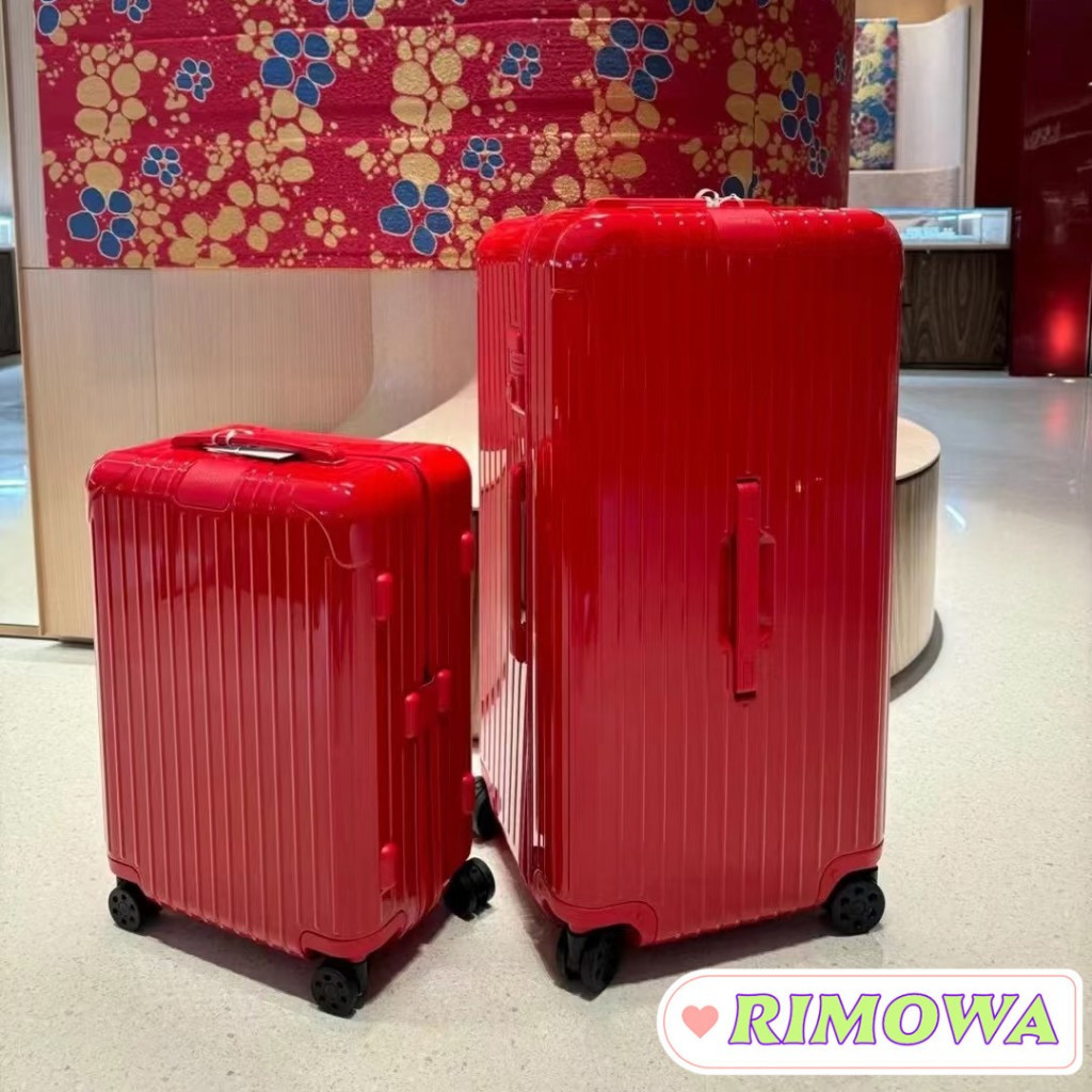 กระเป๋าเดินทาง RIMOWA Trunk Plus ของแท้ใหม่เอี่ยม (มีหลายขนาดให้เลือก) สีแดงสดใส, กระเป๋าเดินทาง, กร