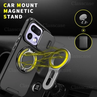 Realme 16 Pro 2026 สําหรับRealme 16Pro 16Pro + 16ProPlus 16T Realme16Pro Pushกล้องกันกระแทกแหวนเกราะเคสโทรศัพท์วงเล็บโลหะStentปลอกฮาร์ดปกหลัง