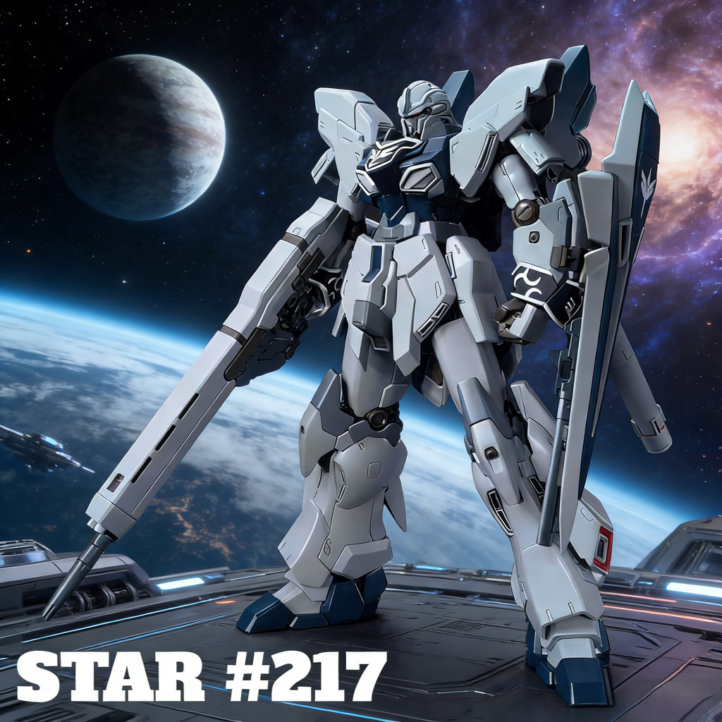 โมเดลประกอบ HG 217 STAR SINANJU Proto Raw Stone Nt Ver 1/144 พร้อมขาตั้งแสดงผล ของสะสมสำหรับคนรักโมเดล