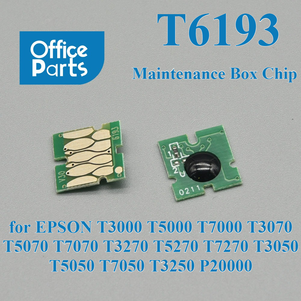 1 PC T6193 กล่องบํารุงรักษาชิปสําหรับ EPSON T3000 T5000 T7000 T3070 T5070 T70 T3270 T5270 T7270 T305
