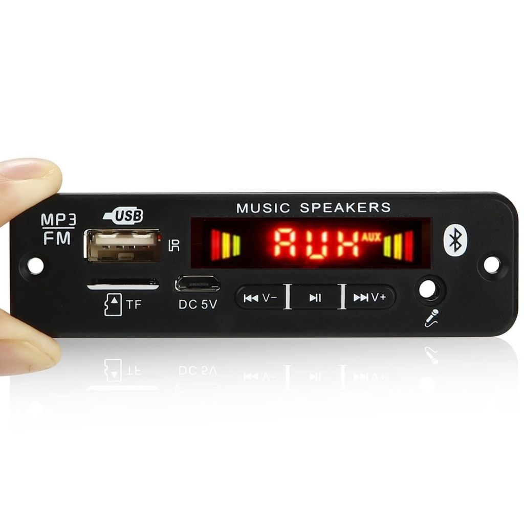 Car 12V Amplifier 2x20W Bluetooth Karaoke MP3 Decoder Board, Recording Call, Lossless Audio