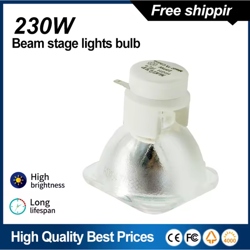 จัดส่งฟรี Beam 230W 7r 230W Sharpy Beam Moving Beam หลอดไฟ 230 Beam Light 230 SIRIUS HRI230W สําหรับ