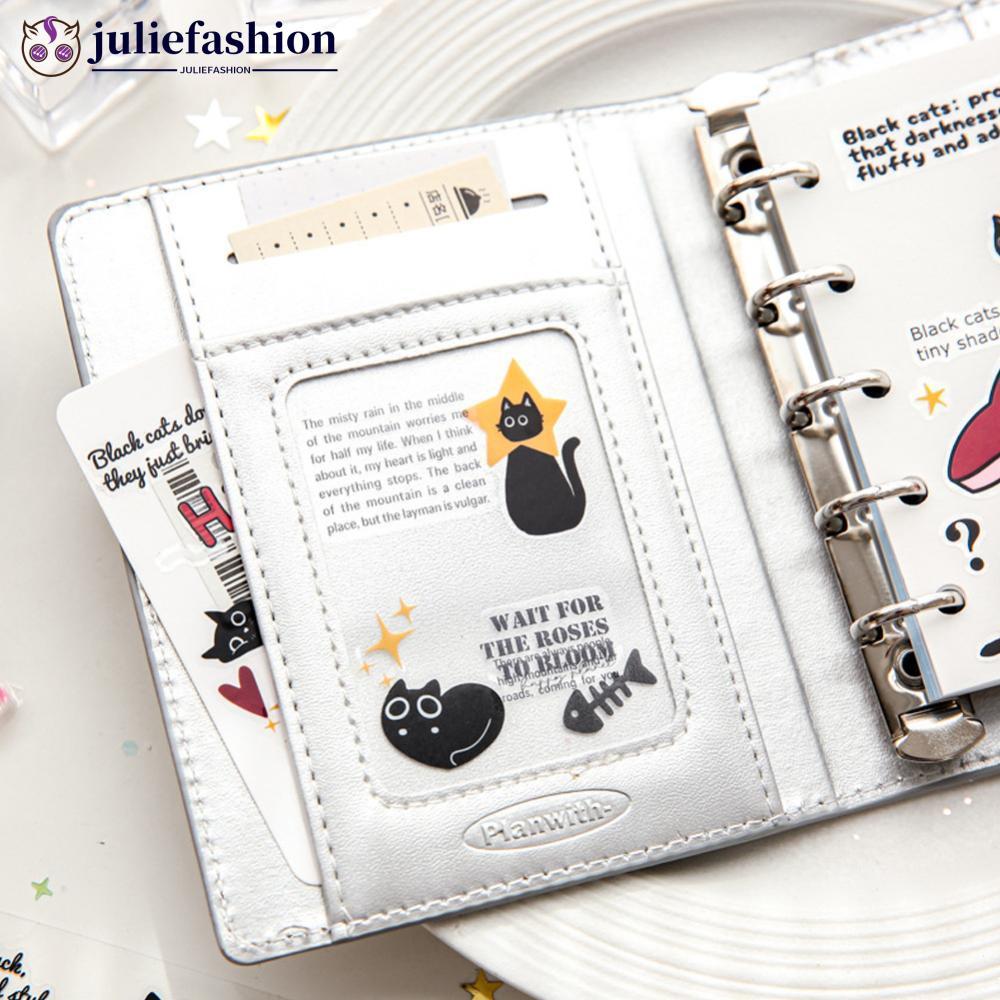 JULIEFASHION Kawaii แมวสุนัข PET Die ตัดเทปสมุดภาพสติกเกอร์น่ารัก Journal คู่มือ DIY Decororation โร