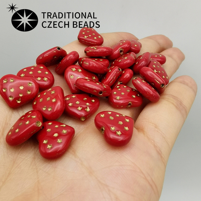 ลูกปัด Baoshi Osa ขนาด 12x14 มม., Retro ทุกแบบดีไซน์ทองคำเคลือบ สำหรับทำสร้อยข้อมือและสร้อยคอมือเอง