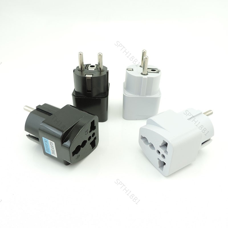 Universal DE Plug Adapter USA ถึง Euro Euro Euro Euro Euro Euro Euro Euro Euro Euro Europe Wall AC P