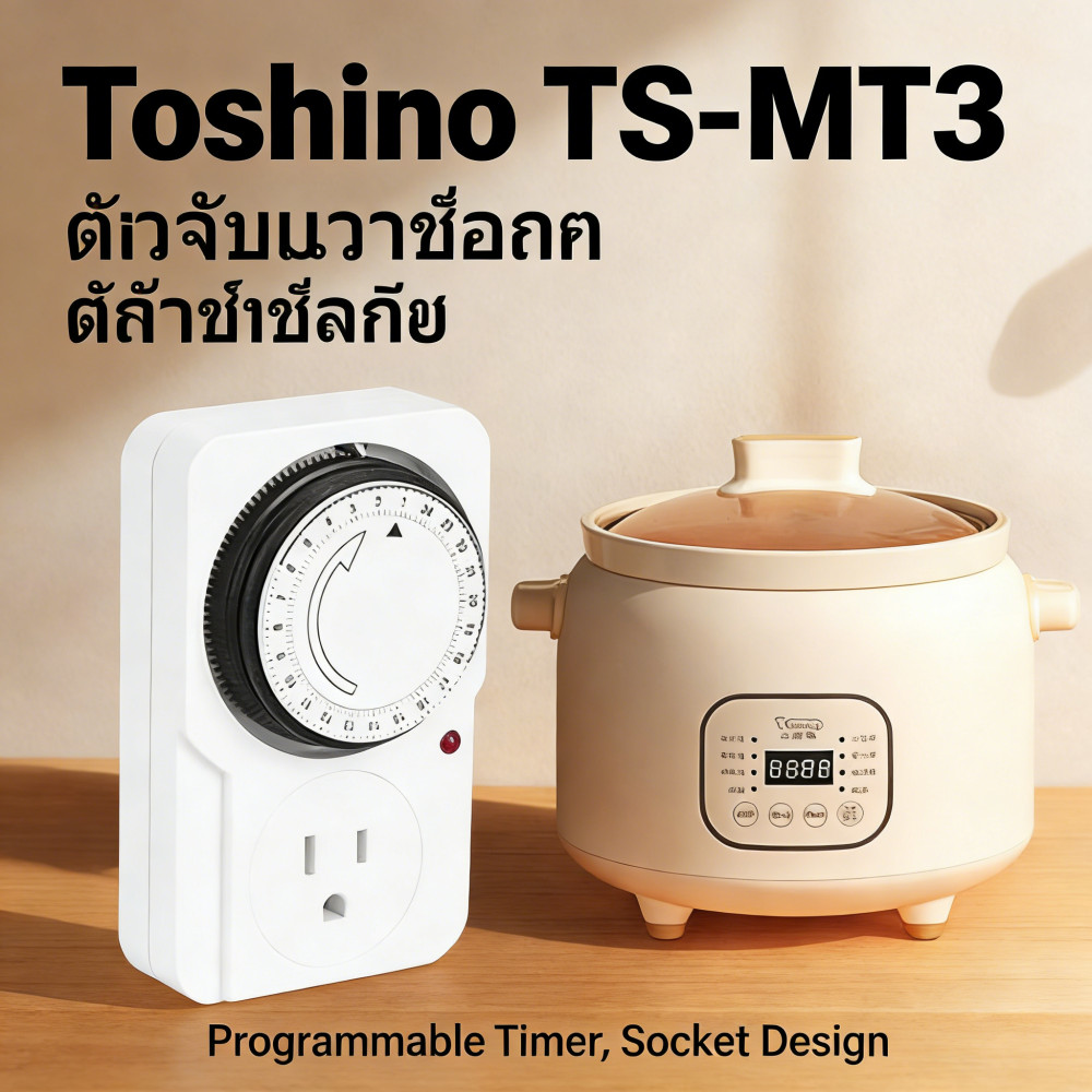 ปลั๊กไฟ ปลั๊กตั้งเวลา ปลั๊ก ปลั๊กนาฬิกา TS-MT3 TIMER