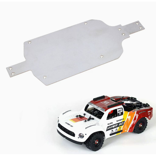 สแตนเลสแชสซีเกราะโลหะอะไหล่อัพเกรดสําหรับ MJX 14301 14302 14303 14304 Hyper Go 1/14 RC รถอุปกรณ์เสริ