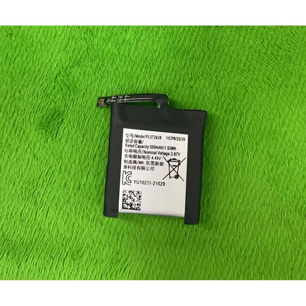 เหมาะสําหรับ Huami T-REX 2/t-REX Ultra PL572428แบรนด์ใหม่แบตเตอรี่นาฬิกาเดิม500มิลลิแอมป์ชั่วโมง