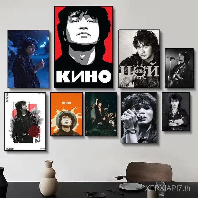 COD V-Viktor T-Tsoi โซเวียต Rock Band นักร้องโปสเตอร์ภาพวาด Wall Art สําหรับห้องนั่งเล่นของขวัญตกแต่