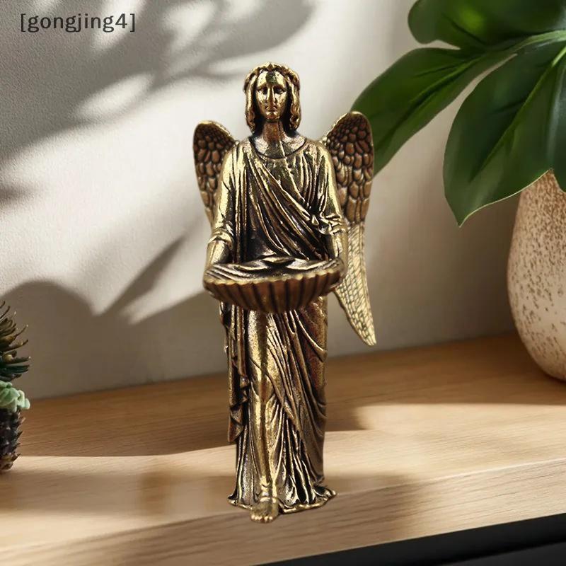Gongjing4 Angel ตุ๊กตาตกแต่งบ้านรูปปั้น Guardian Angel Wings Angel เครื่องประดับเครื่องประดับห้องนั่