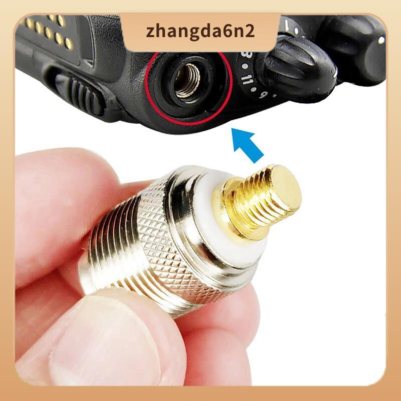 In สต็อก สําหรับ GP328 Walkie Coaxial Connector Adapter สําหรับ GP328 GP88 มือถือ Walkie Talkie