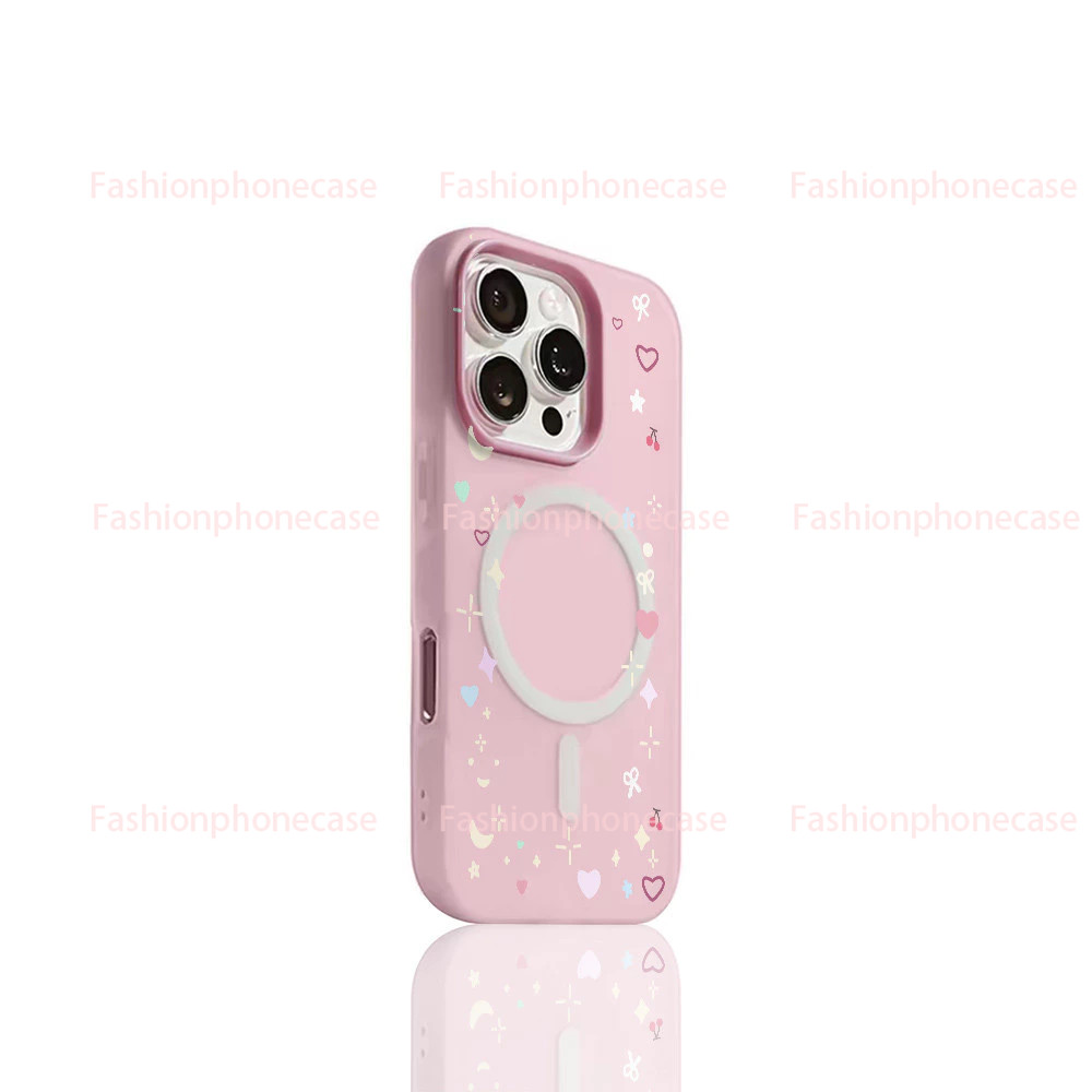 เคสแข็ง ลายการ์ตูน มีแม่เหล็ก ป้องกันรอย กันกระแทก เข้ากับ iPhone 12-17 Pro Max ทุกรุ่น XPGDCXK016