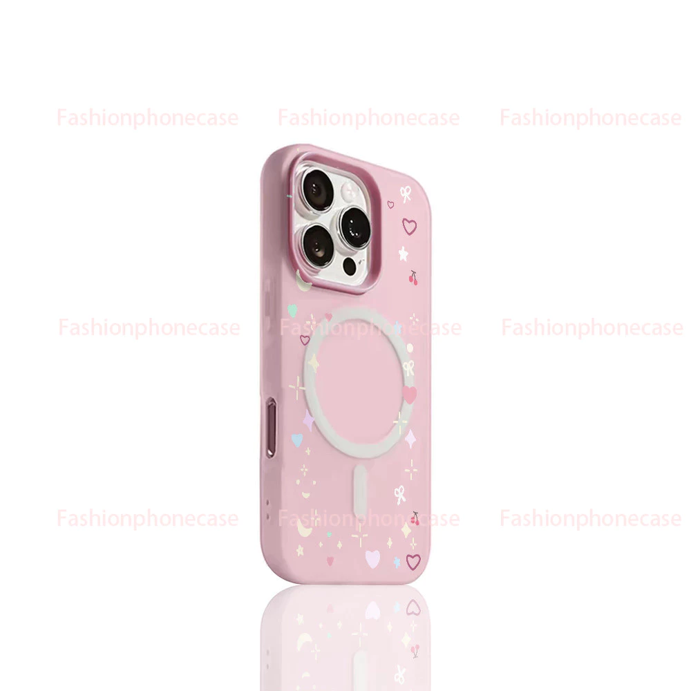 เคสแข็ง ลายการ์ตูน มีแม่เหล็ก ป้องกันรอย กันกระแทก เข้ากับ iPhone 12-17 Pro Max ทุกรุ่น XPGDCXK016
