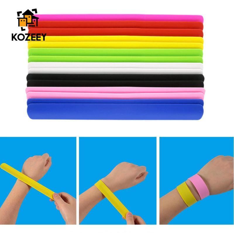 KOZEEY 15 ชิ้น Slap Bands อีสเตอร์ Slap สร้อยข้อมือห่อหัตถกรรมของเล่นสําหรับรางวัลโรงเรียนของขวัญ