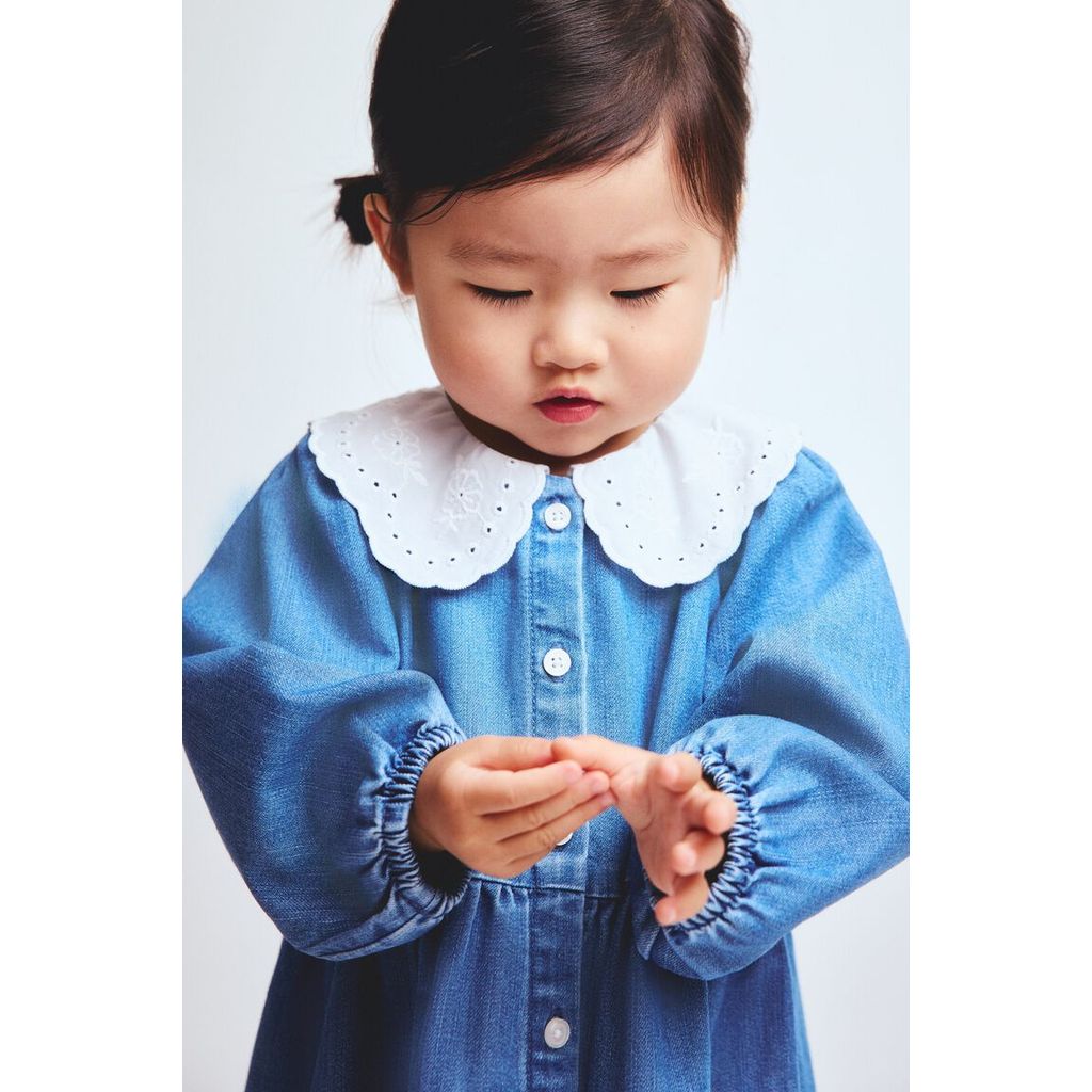 H&M(เอชแอนด์เอ็ม) เดรสเชิ้ต Infants Shirt dress 1316459_1
