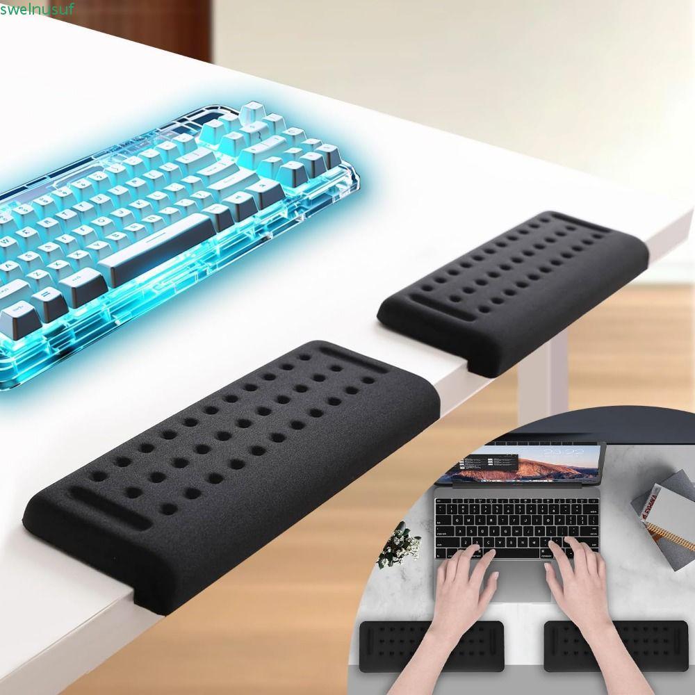 SAUTE 1 PC โต๊ะข้อศอก Pad, Ergonomic Black Elbow Support Padding, ทนทานเบาะนุ่มข้อมือ L-Shaped ลื่นแขนเบาะป้องกัน Rest