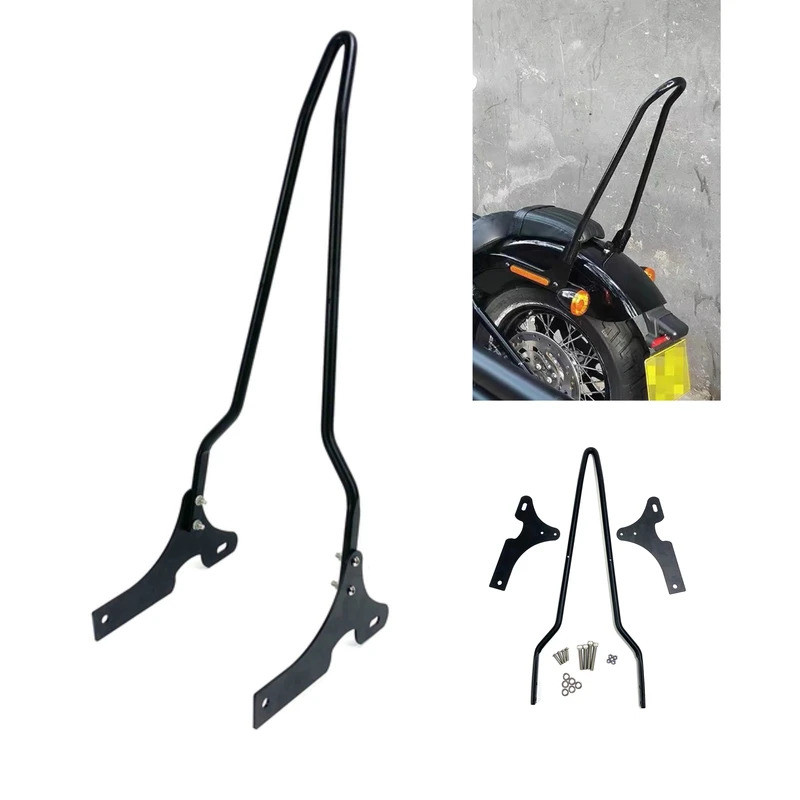 รถจักรยานยนต์ Sissy Bar ผู้โดยสารพนักพิงด้านหลังสําหรับ Harley Sportster XL883 XL1200 X48 V72 2003-2
