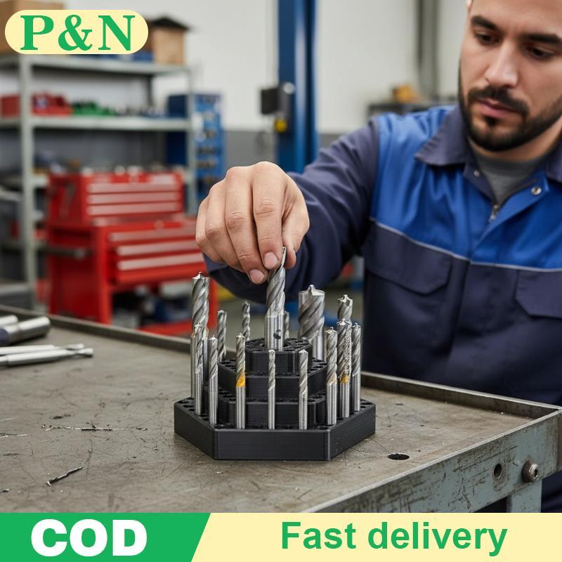 [P&N] 1 ชิ้น Bit Hex Shank Organiser Bit Holder กล่องสําหรับเจาะ 4.8 มิลลิเมตร/หกเหลี่ยมเคล็ดลับกล่อ