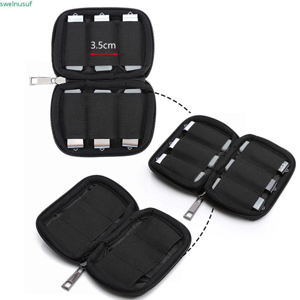 SAUTE แฟลชไดรฟ์ Organizer Travel ทนทาน U Disk Holder กันฝุ่นพร้อมซิป Neoprene U Disk Bag