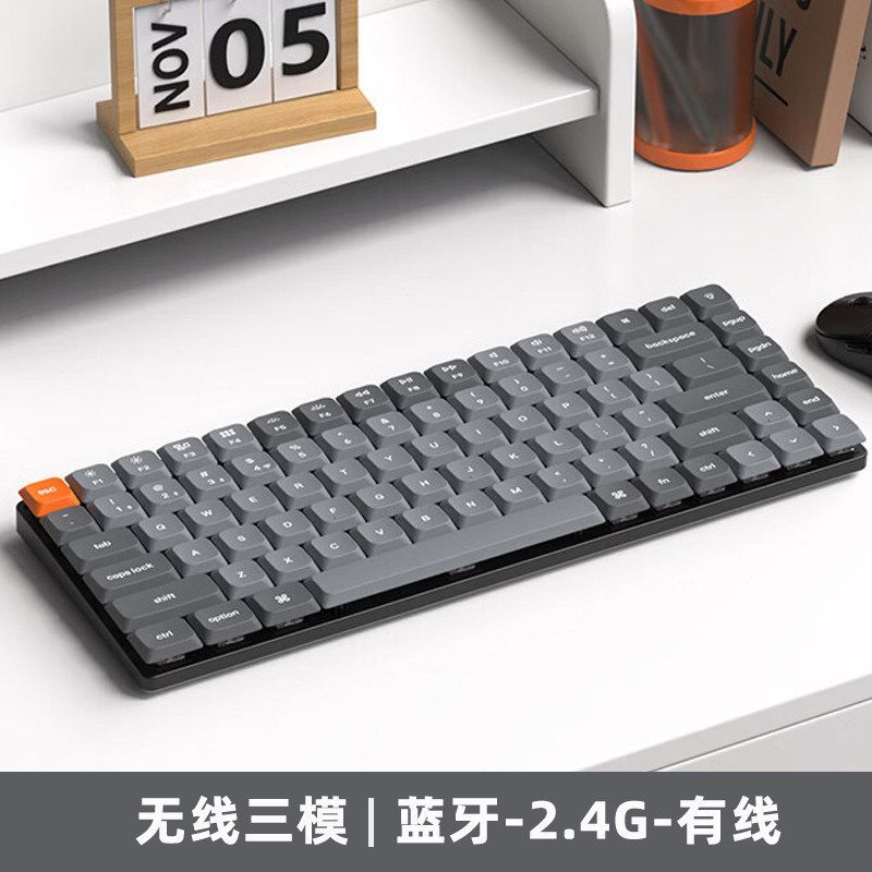Keychron K3MAX สามโหมดบลูทูธไร้สาย Low-Axis Mechanical Keyboard RGB ที่กําหนดเองแบบพกพาผู้ชายผู้หญิง
