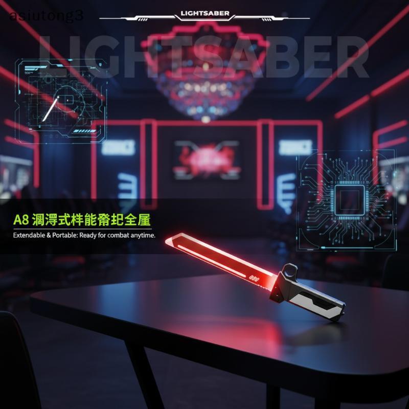 [ASI] Lightsaber ดาบของเล่นเกมดาบแสงสําหรับเด็กผู้ใหญ่ Double-ded Luminous ของเล่นสําหรับชายเด็ก Int