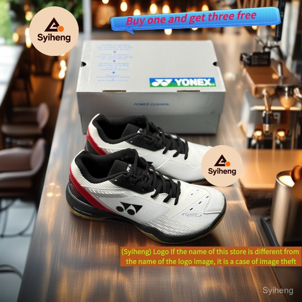 YONEX 65Z รองเท้าแบดมินตันมืออาชีพ การฝึกกันลื่น Unisex KRDO