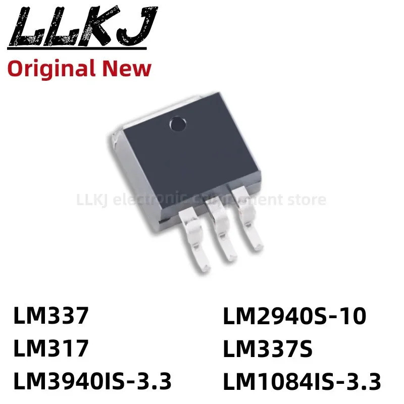 5pcs LM337 LM317 LM3940IS-3.3 LM2940S-10 LM337S LM1084IS-3.3 TO263-3 Field Effect ทรานซิสเตอร์